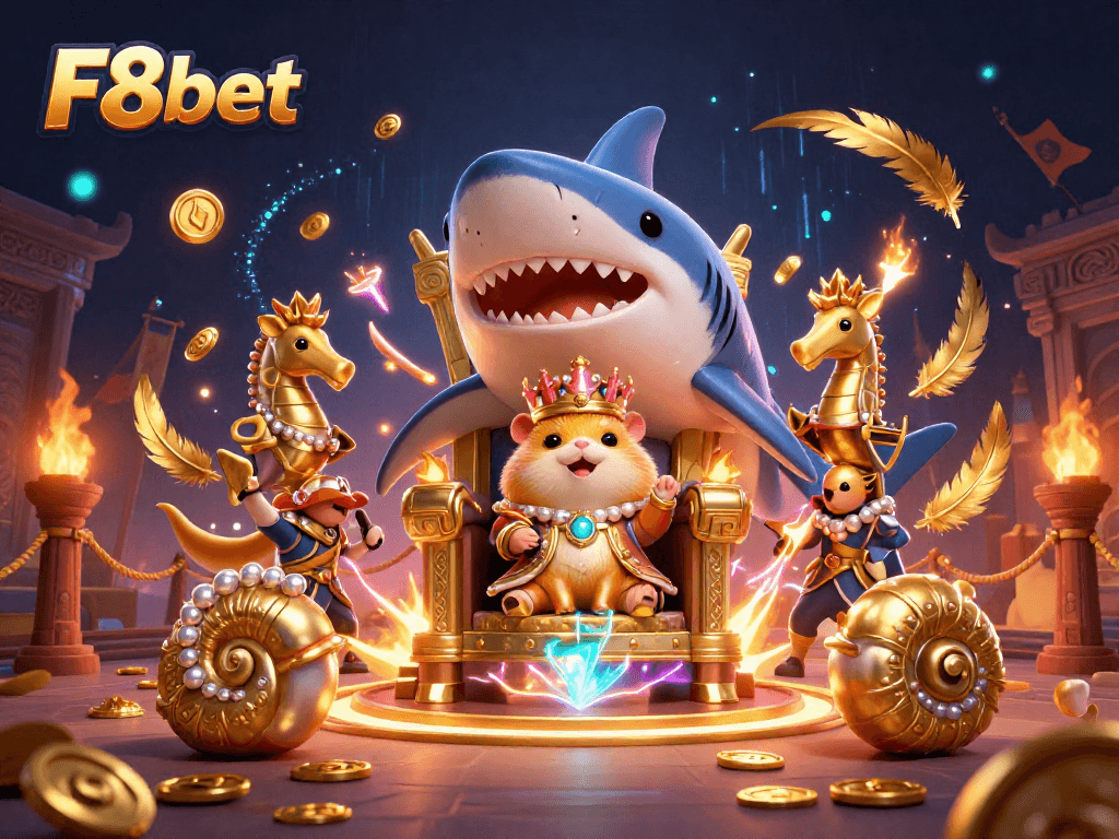 Experience the dynamic world of F8bet with vibrant scenes of fun and excitement in online gambling.