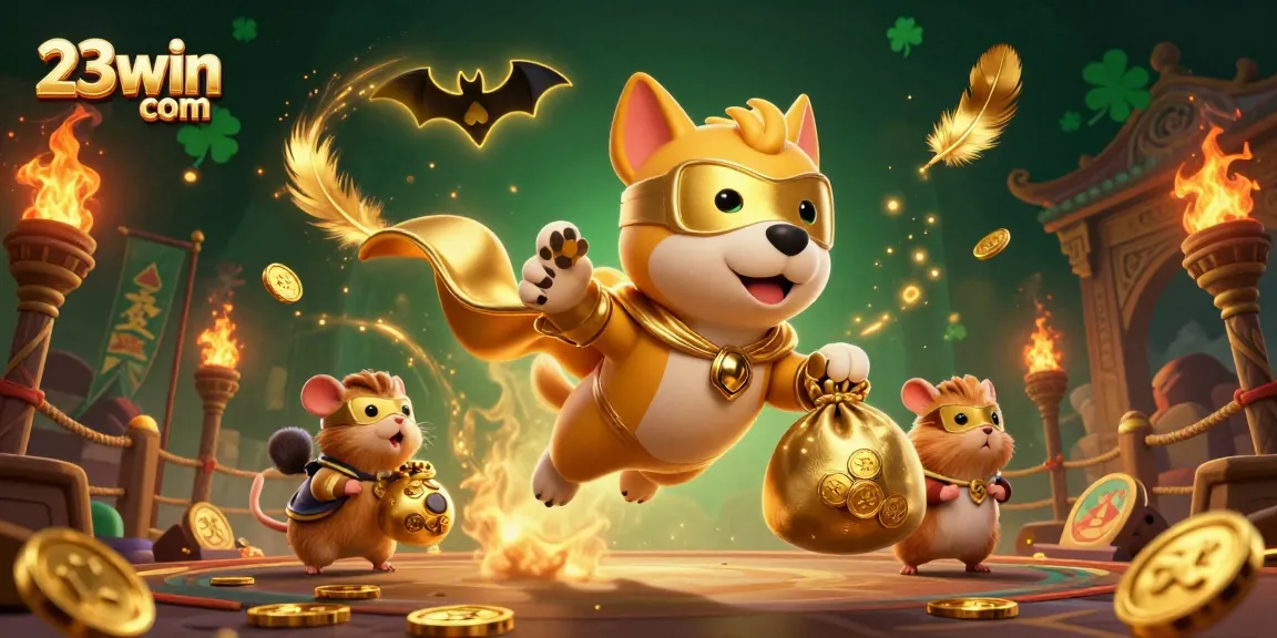 Experience exciting wins at 23win com with a dynamic casino illustration featuring exhilarating gameplay.