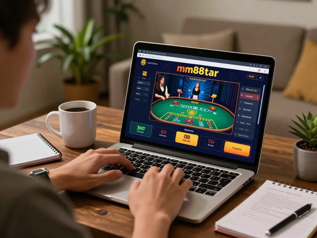 Experience thrilling gameplay at mm88star while enjoying a cozy online casino setting.