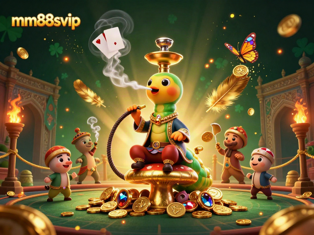 Experience the vibrant world of mm88svip with our exciting casino-themed illustration featuring gameplay elements and rich colors.