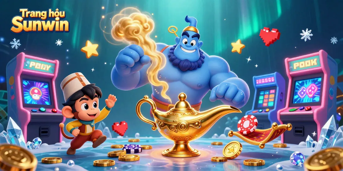 Engage with the fun of Trang chủ Sunwin, where a magical genie meets exciting casino games.