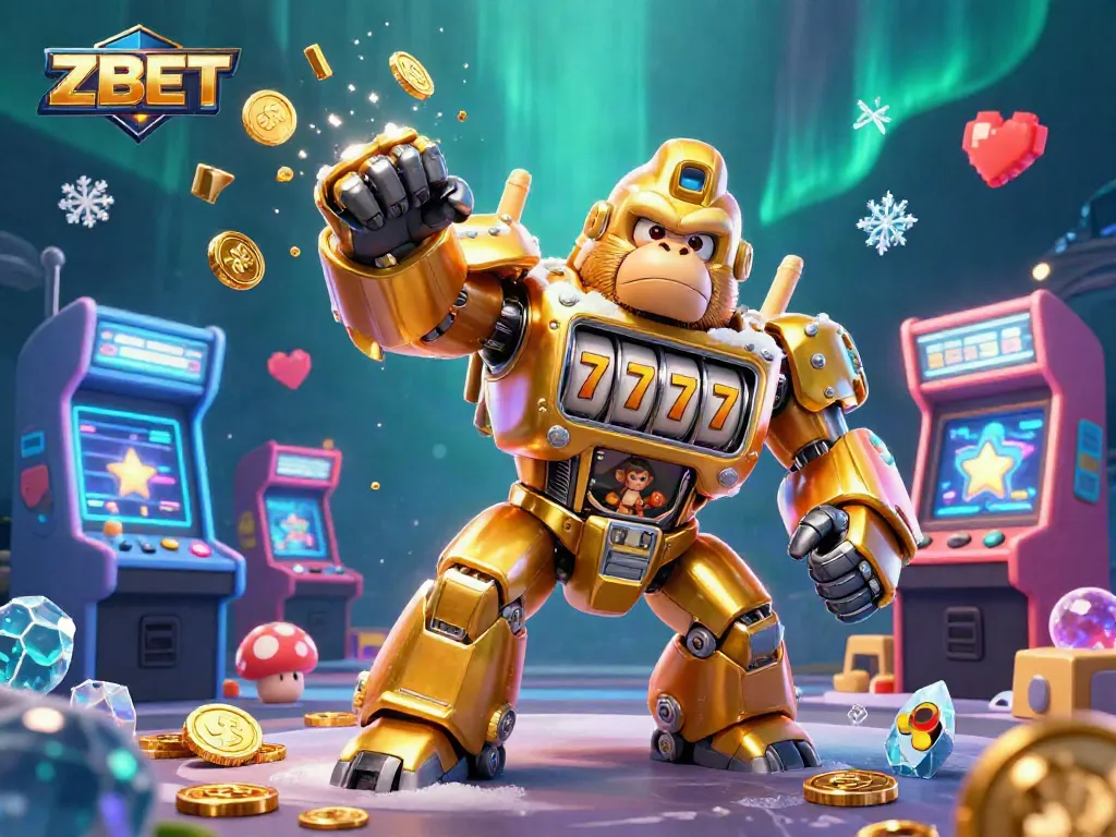 Experience the excitement of ZBET with a vibrant 3D casino gaming scene filled with fun characters and elements.
