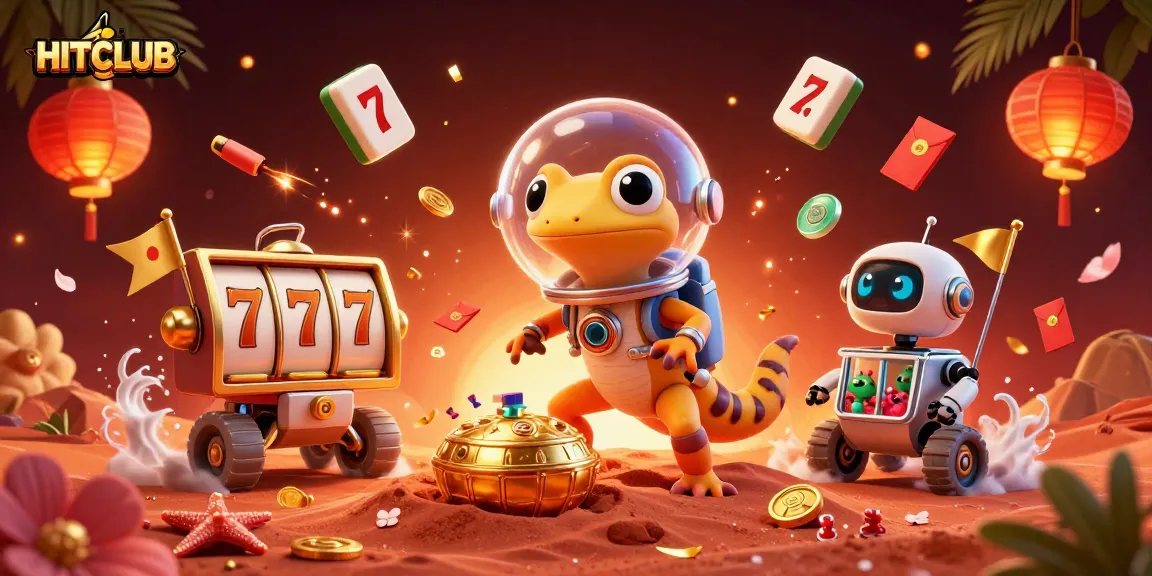 Play slots and jackpot games with HITCLUB in an enchanting Martian casino adventure.