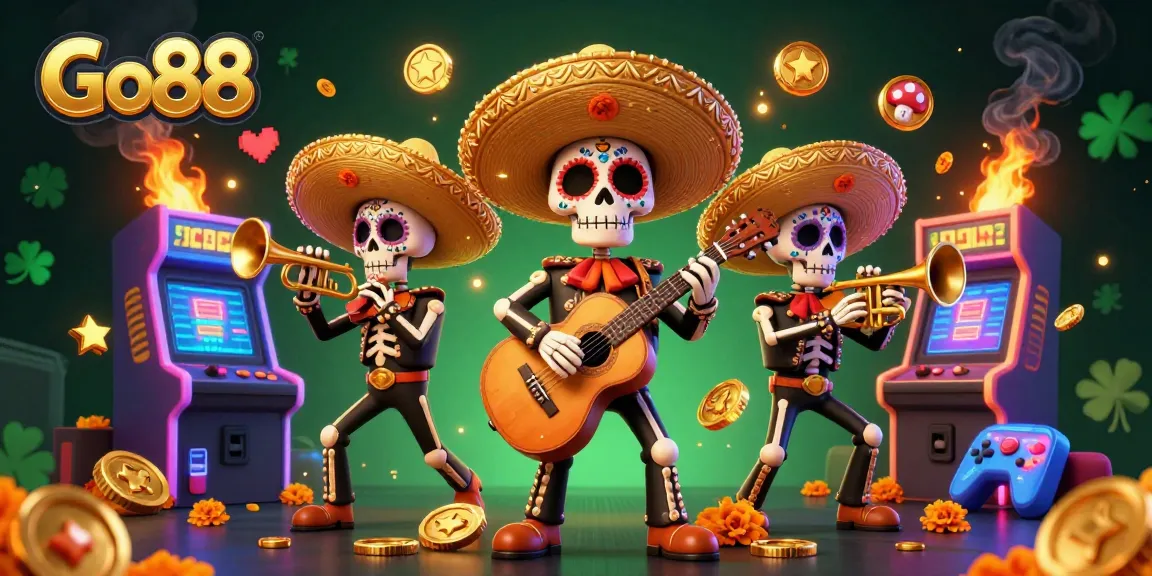Experience exciting gameplay at Go88 with a vibrant mariachi band and casino elements.