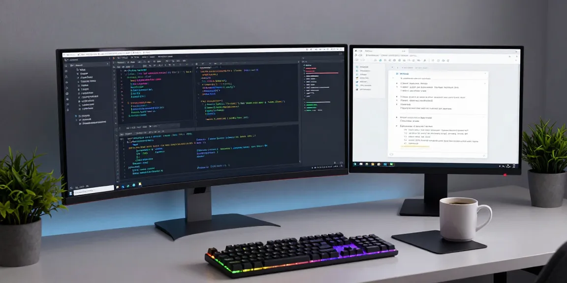 tk88 software development workspace showcasing coding, AI technology, and cloud computing elements.