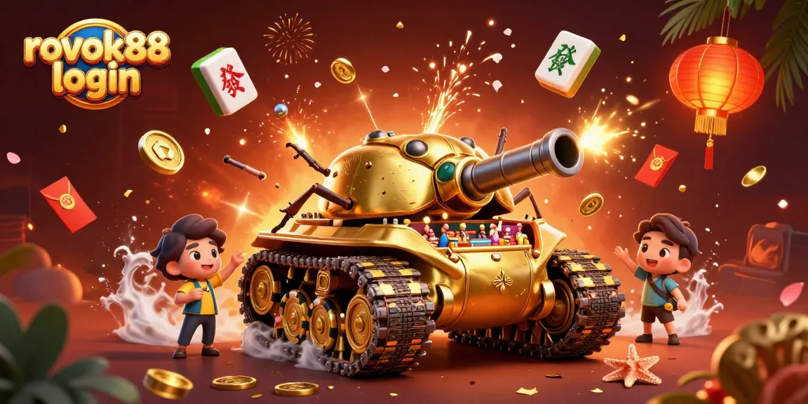 Experience thrilling action with rokok88 login inside a vibrant casino-themed 3D scene.