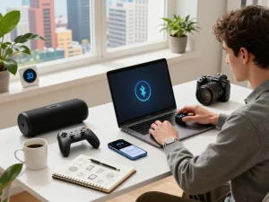 Explore cool tech gadgets under $108 showcased in an inspiring modern workspace with engaging tech activities.